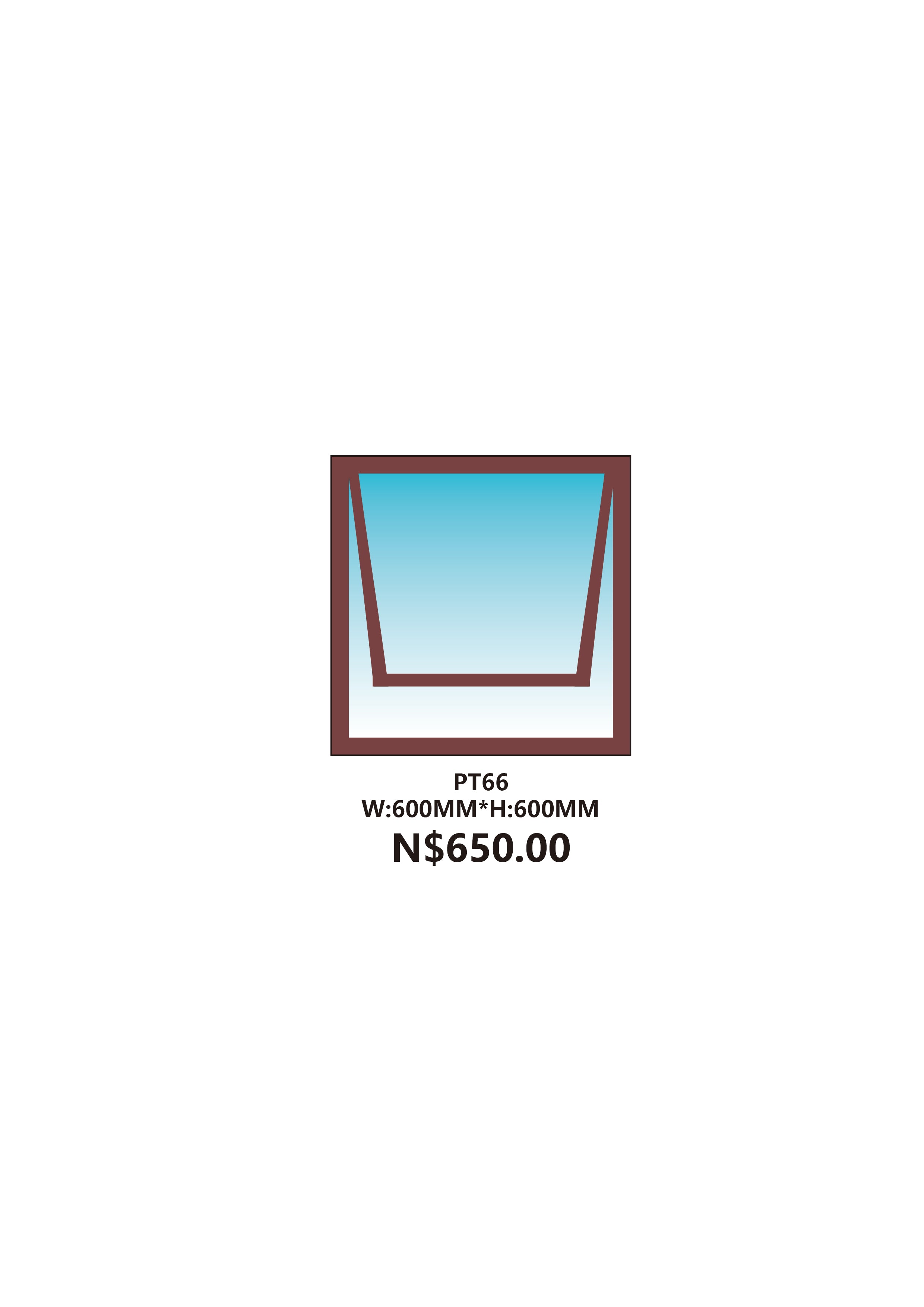 ALUMINIUM WINDOW PT66 BRONZE